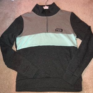 Pink Victorias Secret half zip up